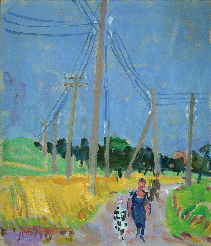 Mima dans les poteaux télégraphique, 1980