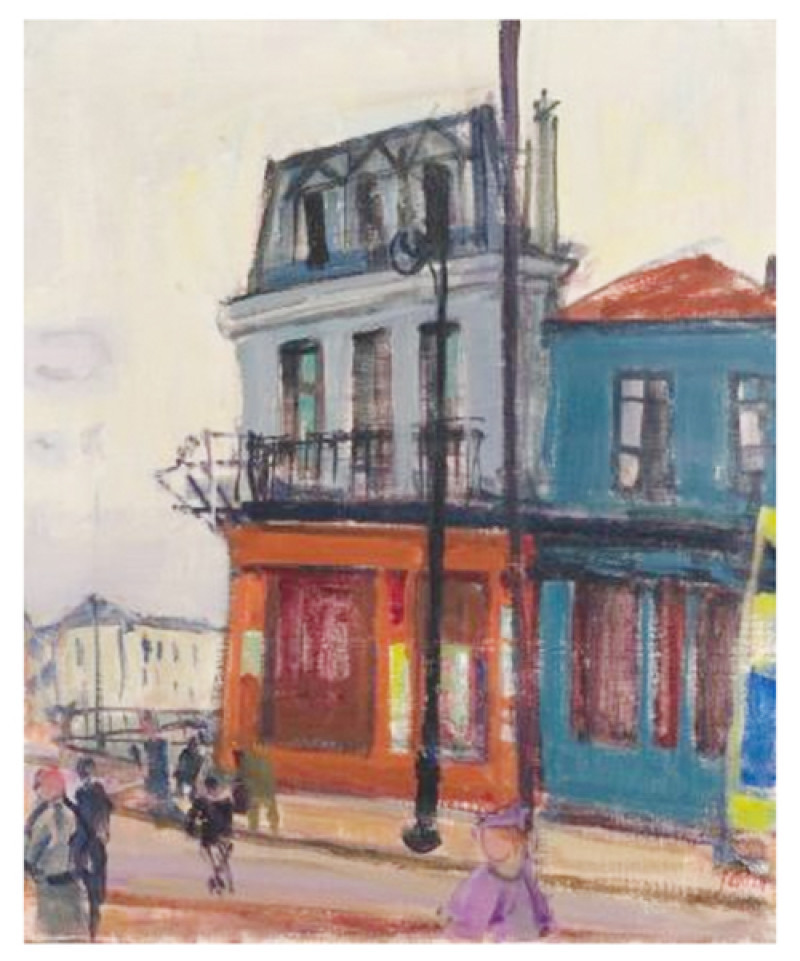 Strassenecke in Paris