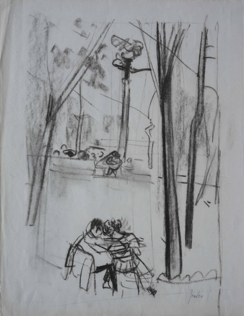 Verliebtes Paar im Park